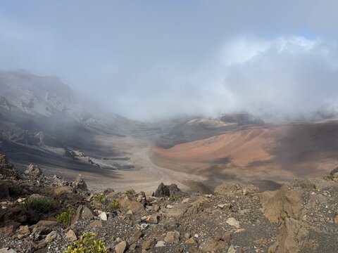 Haleakalā National Park is on the Hawaiian island of Maui.