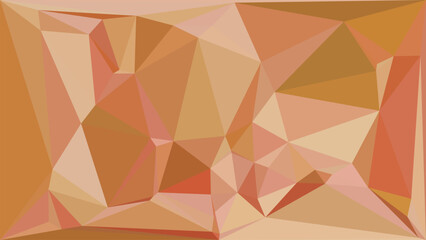 Fototapeta premium Vibrant Abstract Gradient Triangle Overlay on Warm Orange Sunset Background