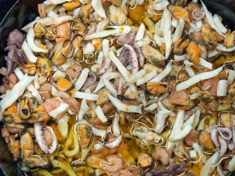 Seafood Salad with Mixed Shellfish and Vegetables