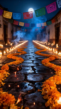 d&iacute;a de muertos, D&iacute;a de los Muertos, cultura mexicana, tradici&oacute;n mexicana, patrimonio cultural, celebraci&oacute;n mexicana, folclore mexicano, altar de muertos, ofrenda mexicana, escalinata decorada, escaler