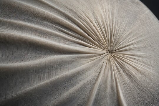 Flexible Membrane Contracting Inward Under Radial Mechanical Tension
