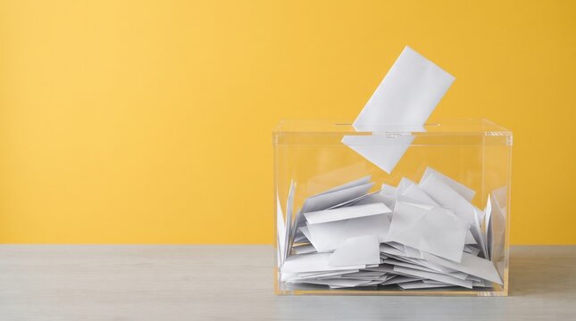 : Democracy In Action &ndash; Casting Your Vote In Ballot Box