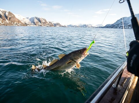 Freshly Caught Fish on Fishing Boat.
