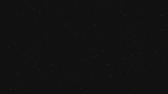 Flickering tiny light particles on solid dark background small of scattered