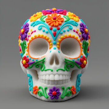 calavera de az&uacute;car, d&iacute;a de muertos, calavera mexicana, cultura mexicana, tradici&oacute;n mexicana, arte mexicano, artesan&iacute;a mexicana, cr&aacute;neo decorado, calavera decorada, flores, flores coloridas, dise&ntilde;o flo