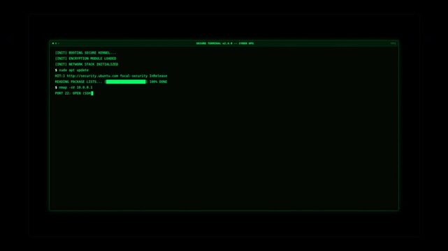 Motion of Programming Code Compilation and Execution in a Terminal Environment.