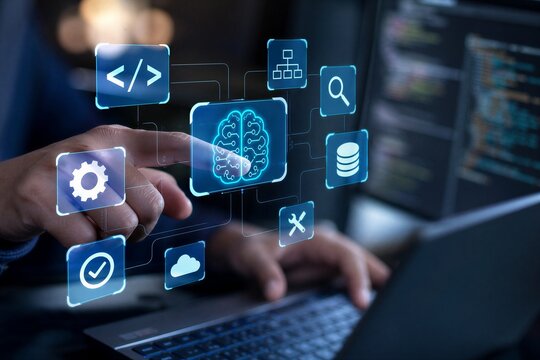 AI-powered code generation streamlines software development, assisting programmers in automating tasks and creating innovative applications.