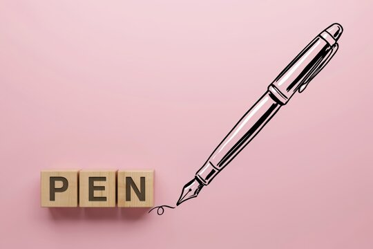Creative representation of big data and digital information integrated with everyday personal items on a pastel pink surface