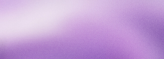 Obraz premium Elegant purple and lavender grainy gradient background with soft white highlights and textured noise for feminine beauty and luxury branding designs