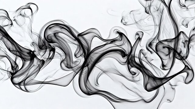Abstract swirling smoke pattern