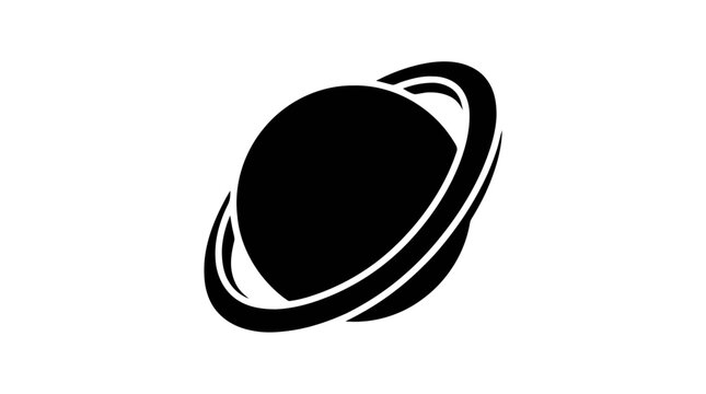 Vector illustration of planet saturn icon vector illustration on a transparent background