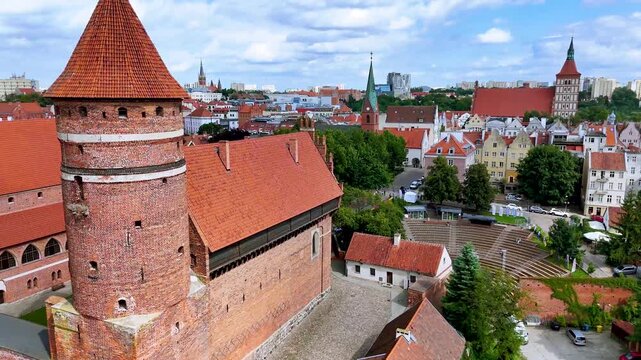 View of Olsztyn in Warmian Masurian Voivodeship, Poland