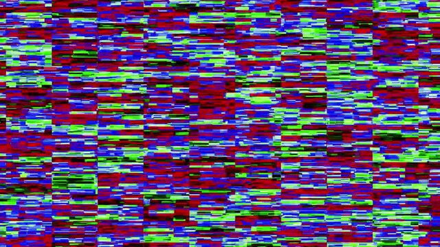Abstract multicolor digital noise background with RGB glitch and interference effect, ideal for technology projects, digital art, modern design, and creative compositions.