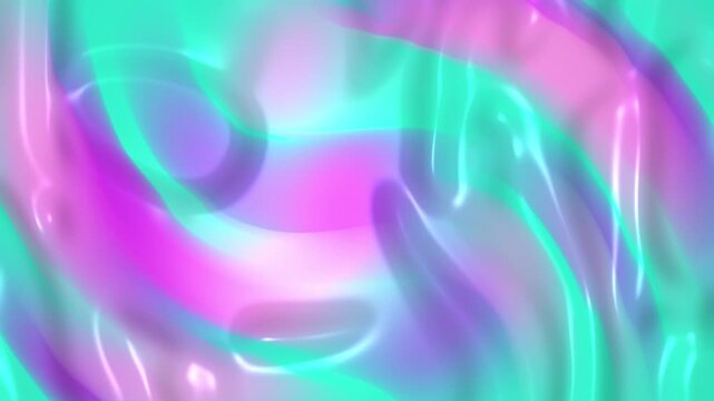 Colorful fluid liquid waves abstract background loop motion graphics animation