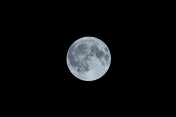 夏の夜空に浮かぶ満月をクローズアップ撮影10 © スタジオ　スパロウ