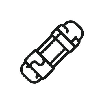 Orthopedic medical support brace or elastic compression bandage icon