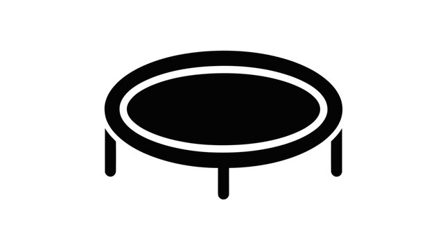 Vector illustration of trampoline icon vector illustration on a transparent background