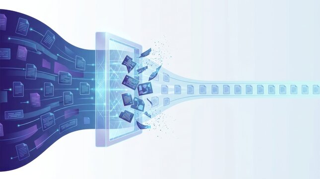 Digital document filtering through a policy layer reduces a broad information stream to an approved data subset with clean copy space