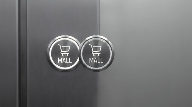 A floor button in the elevator visualization showing a floor button in the elevator for shopping and technology concepts 3D render floor button in the elevator shopping 3d render illustration graphic