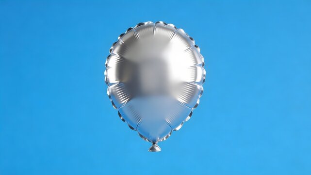 Blank 3D Inflated Silver Foil Balloon Canvas Shape