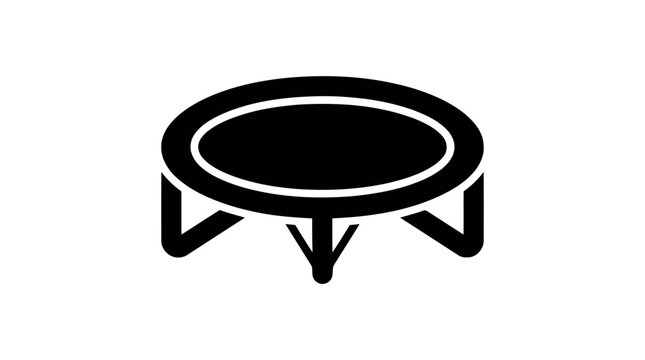 Vector illustration of trampoline icon on a transparent background