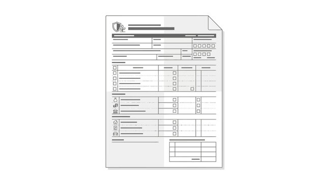 Generic Blank Official Business Form Document Template