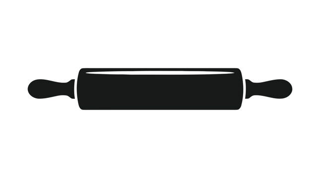 Vector illustration of rolling pin icon vector illustration on a transparent background
