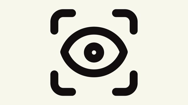 scan eye animation outline icon