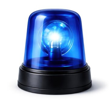 Blue emergency warning light device