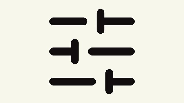 sliders horizontal animation outline icon