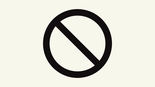banned animation outline icon