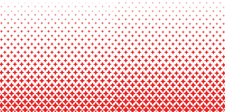 simple red color small square halftone pattern red diamond fade abstract geometric composition