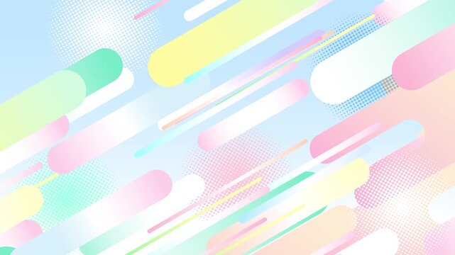 Colorful Circular Line Abstract Motion Background Seamless Loop 【4K】