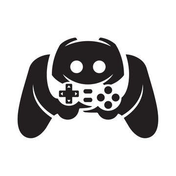 Modern gaming controller isolated on white background. Sleek black and white video game joystick for console play and esports.