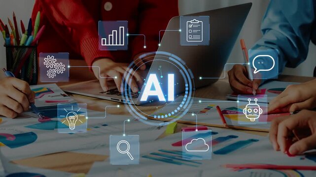 Concept of Artificial Intelligence in Business with Team Collaboration and Data Analysis Tools in a Modern Office Environment. Entropy.