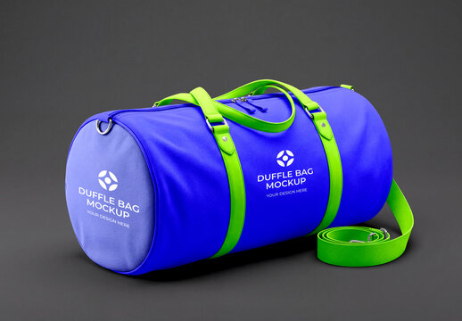 Travel Duffle Bag Mockup