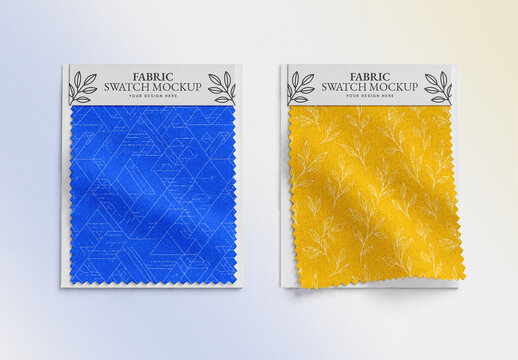 Fabric Swatches Mockup