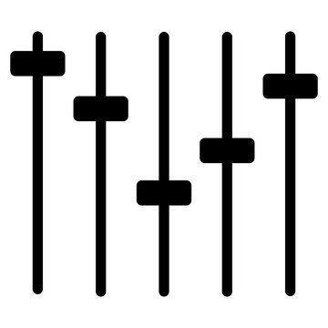 equalizer button simple icon