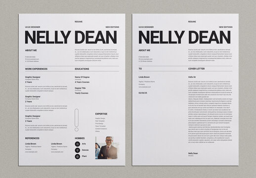 Classic Resume and Cover Letter Set
