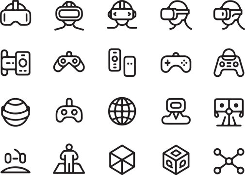Immersive VR and 3D Gaming Icon