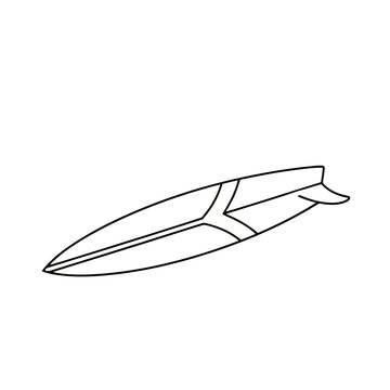 Surfboard outline