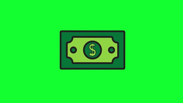 cartoon money moving video with funny movements