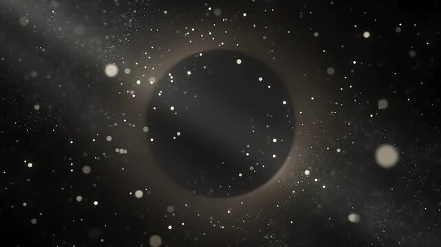 Floating White Dust Particles Drifting in Abstract Cinematic Light Beams