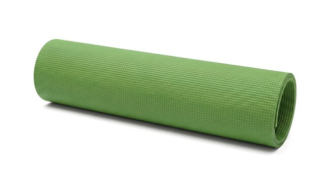 green foam roller cylindrical shape fitness equipment for muscle recovery and exercise use
