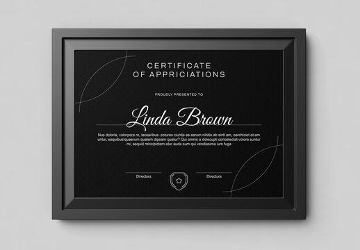 Certificate of Achievement Layout