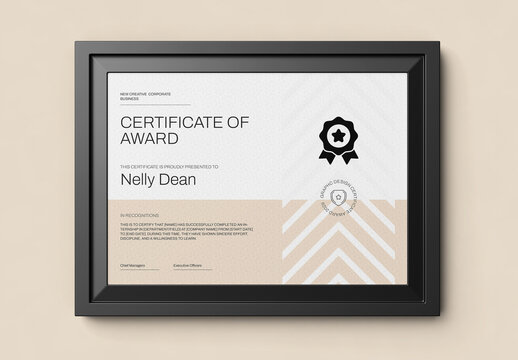 Simple Certificate Layout