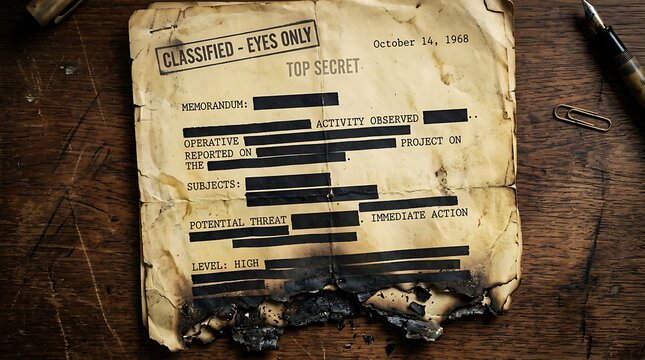 Secret classified memorandum document with redacted text, dated 1968