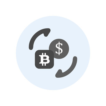 currency exchange and swap icon vector