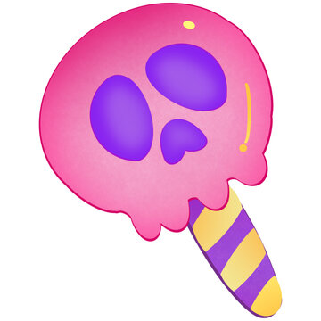 Spooky cuties bone vector illustration
