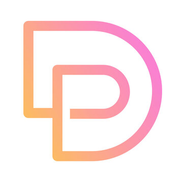 PNG gradient abstract business logo element, modern design